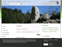 Tablet Screenshot of giswil.ch